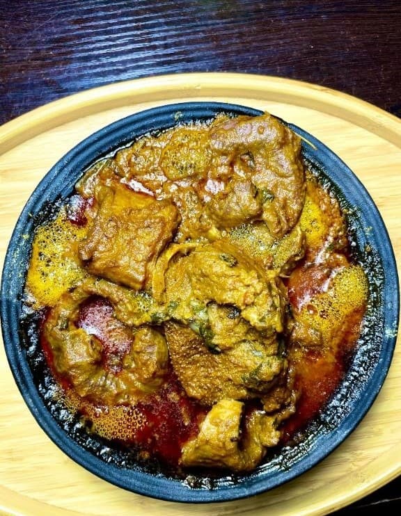 Nigerian soup with meat